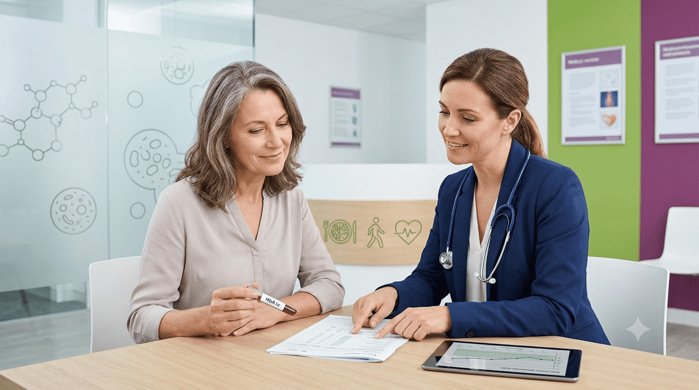 בדיקת HbA1c למדידת ממוצע רמות הסוכר בדם לאורך זמן